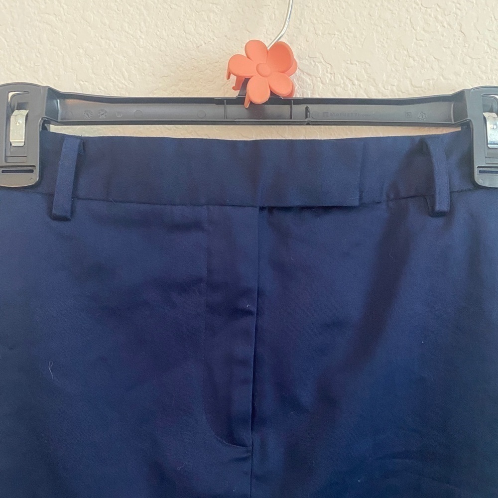 Vince Camuto Navy Blue Khaki Skirt w Pockets sz 8 - Picture 2 of 7